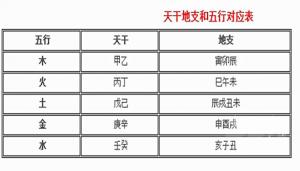 天干地支五行對照表，天干地支紀(jì)年法怎么計算？