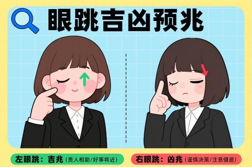 二十四小時左右眼跳吉兇預兆