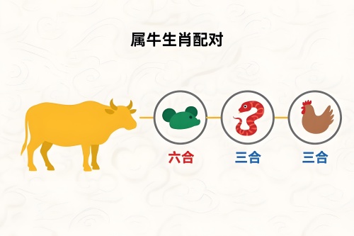 屬牛的三合和六個(gè)合生肖是什么